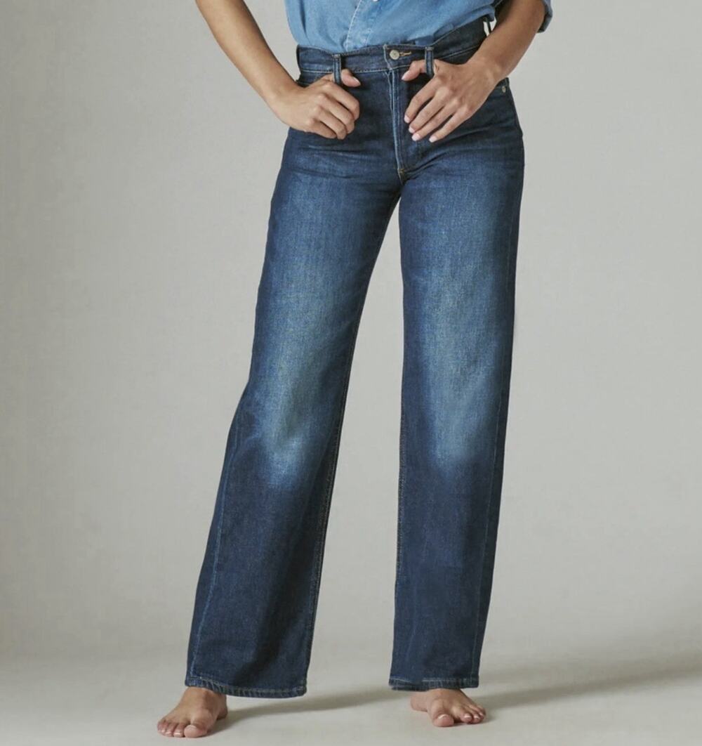 Lucky Brand Women’s 6/28 Wide Leg High Rise Jeans